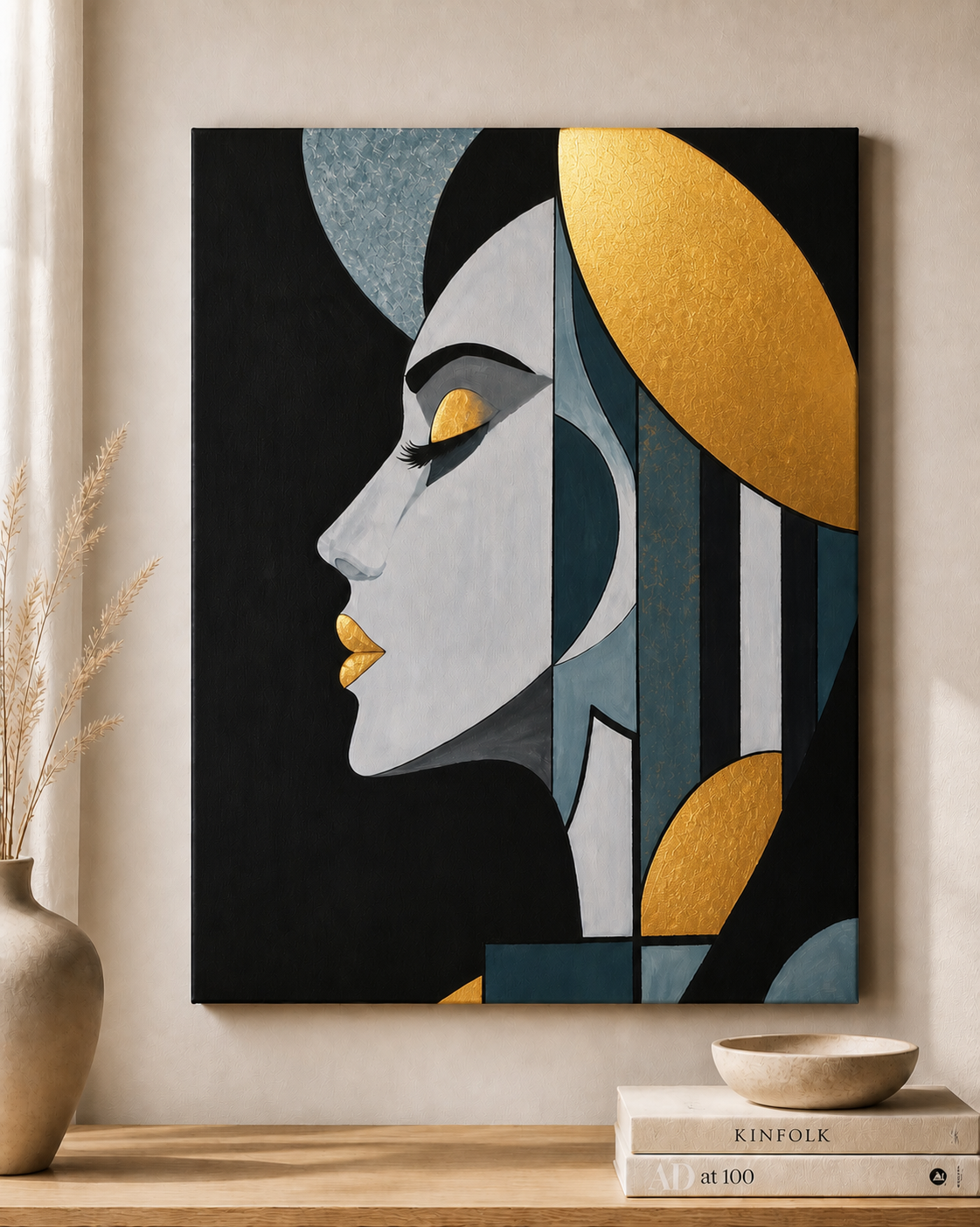 ,,Harmonia kształtów '' 40x50 cm obraz na płótnie