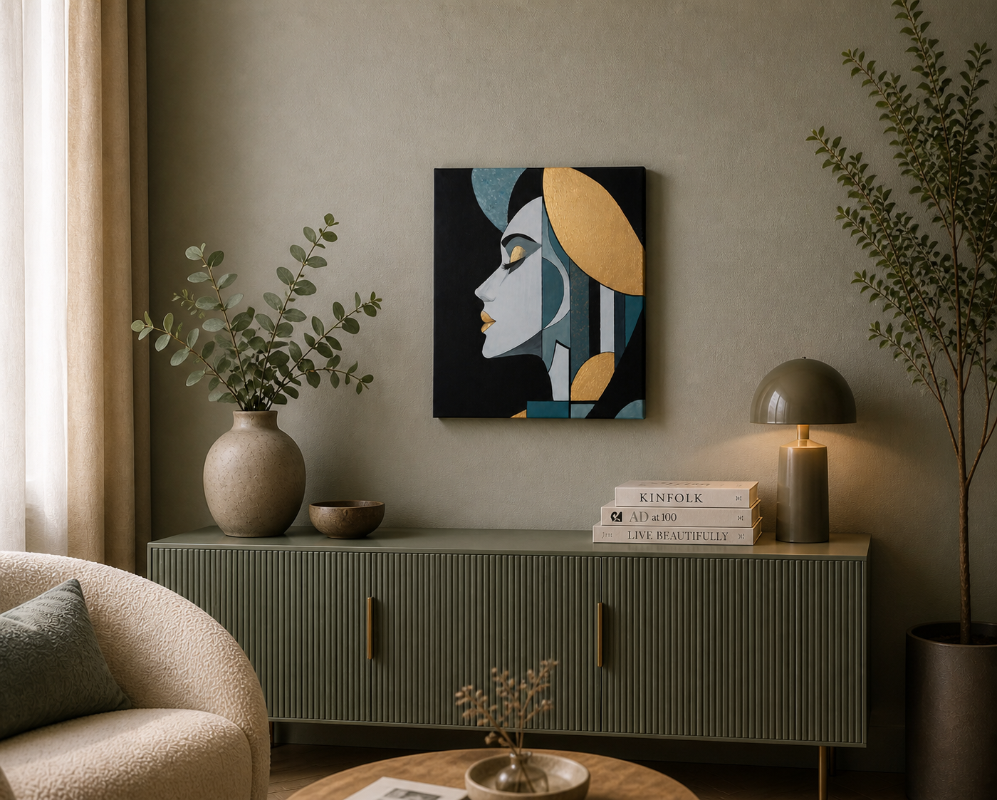 ,,Harmonia kształtów '' 40x50 cm obraz na płótnie