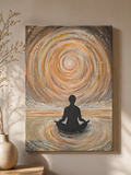 ,,Wewnętrzna  cisza '' 55x75 cm  obraz  ręcznie malowany