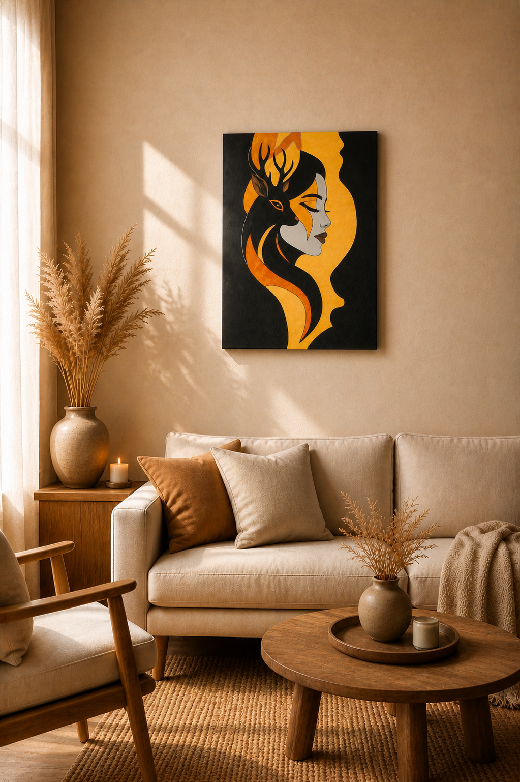 ,,Harmonia natury '' 55x75 cm obraz ręcznie malowany